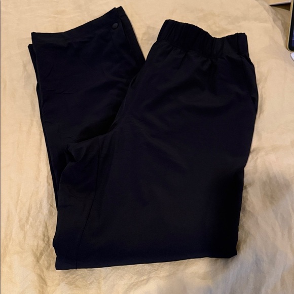 NWOT GapFit Snap-Hem Fleece-Lined Sweatpants Black - M - Picture 4 of 9